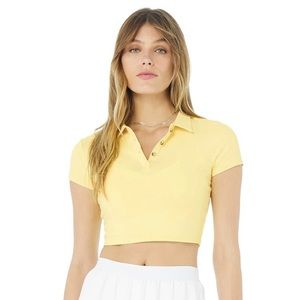 Ali Yoga Choice Polo in Buttercup (size small)